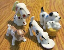 Four Occupied Japan Porcelain Ceramic Dog Figurines picture