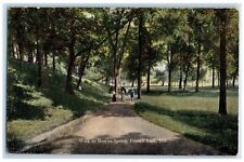 c1910's Walk To Bowless Spring Dirt Road French Lick Indiana IN Antique Postcard picture