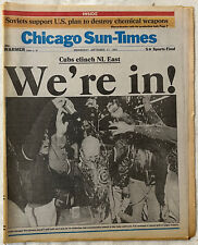 Chicago Sun-Times, Sports Final, Wednesday, September 27,  1989, partial picture