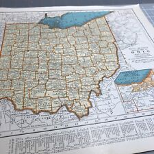 1940's Ohio atlas Map Vintage picture