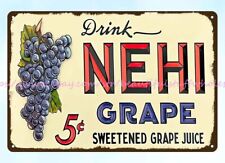 1930s Nehi Grape Juice drink metal tin sign modern kitchen wall decor picture