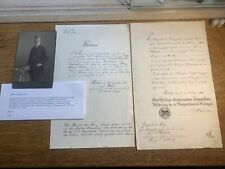 Prussian General - Documents w/reearch Grand Cross 1861 Doc & 1895 picture