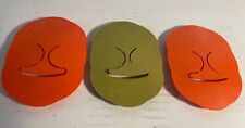 3x Vintage Tupperware All Purpose Pocket Brush Orange And Green NOS picture