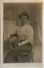 Vintage Postcard Woman Portrait RPPC, Un-Posted, Overton Photographer, picture