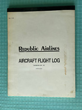 Vintage Republic Airlines Aircraft Log Book - Unused Multipage picture
