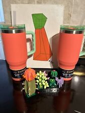 Buc-ee’s Yukon  Limited Vibrant Orange With Green Lid Tumbler 40oz picture