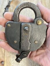 Vintage Antique Old MCRR Pat. 1912 Padlock Lock picture