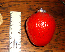 Antique German Glass  LUSCIOUS STRAWBERRY  Ornament picture