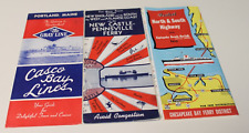 3 Vintage Ferry Route Maps Brochures picture
