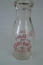 Vintage Milk Bottle Elkins Dairy Tygarts Valley Butter WV One Pint picture
