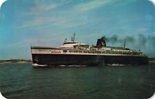SHIP Ludington MI 1954 SS BADGER OUTBOUND PMRR C & O Railroad Car & Rail Ferry picture
