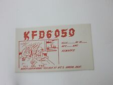 Vintage CB Radio QSL Postcard Card - KFD 6050 - Eureka, CA picture