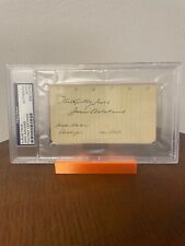 JANE ADDAMS - SIGNED AUTOGRAPHED ALBUM PAGE - PSA/DNA SLABBED & CERTIFIED picture