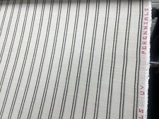 Perennials Grey Ticking Stripe indoor/outdoor, 6 yards Available picture