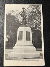 SECOND MASSACHUSETTS INFANTRY MONUMENT SPRINGFIELD MASS POSTCARD picture