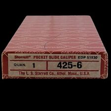 Vintage Starrett  425-6 Pocket Slide Caliper No. 51530 picture
