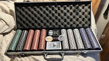 500 Ct - Professional Grade - 11.5 Gram Clay Poker Chip Set With Aluminum Case picture