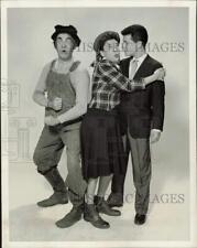 1958 Press Photo Milton Berle, Judy Canova and Tommy Sands on 