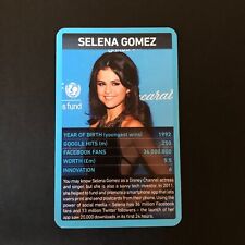 Selena Gomez 2012 Top Trumps Digital Heroes Super rare Card - Entertainment picture