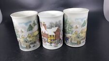 Set Of 3 Dunoon Coffee Tea Mugs One Bone China Two Stoneware With Olde Tiwn... picture