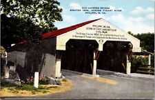 Postcard Old Covered Bridge over the Tygart River in Philippi, West Virginia picture
