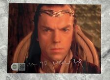 Hugo Weaving Signed Lord Of The Rings A5 Photo With SWAU Authentication  picture