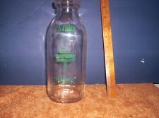 GEO T CHAMBERS STORE Antique Milk Bottle One Quart Glass, PROVIDENCE RI picture