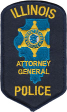 ILLINOIS ATTORNEY GENERAL (IAG) POLICE SHOULDER PATCH: Standard picture