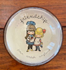 Vintage Joan Walsh Anglund Friendship Glass Paperweight 3