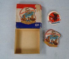 WWII homefront keep em flying stickers (2) with box picture