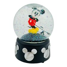 Disney Enesco Mickey Mouse Wind Up Musical Snow Globe Mickey Mouse March Song picture