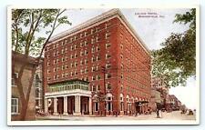SPRINGFIELD, IL Illinois ~ Street Scene HOTEL LELAND c1910s Postcard picture