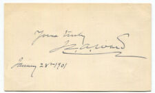 1901 American Sculptor John Quincy Adams Ward Signed Card picture