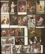 Lot 20 vintage fine art postcards music instruments guitar related picture