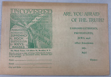 Original c. 1942 The New World Book Tract Flyer Ad Watchtower Jehovah picture