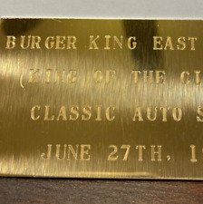 1982 Burger King East Aurora Circle Classic Auto Car Show New York Plate picture
