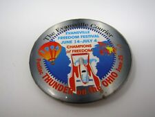 Vintage Pin Button: 1995 Evansville Freedom Festival Pontiac Boat Drag Racing picture