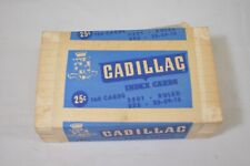 Vintage Cadillac 60's Retro Index Cards NEW OLD STOCK RARE Office Supplies picture
