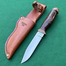 Vintage 1995 Ontario Knife Co Navy Mark 1  w/ Leather sheath Queen Cutlery picture