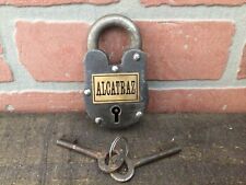 Vintage Style Alcatraz Prison Working Padlock Great for Collectors Perfect Gift picture