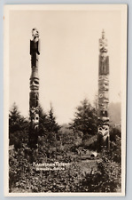 RPPC Wrangell, Alaska Kadashan Totems in Forest A213 picture