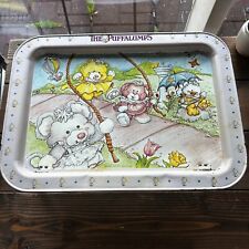 Vintage Puffalump 1987 Kids Metal TV Dinner Snack Lap Tray picture