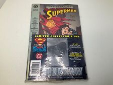1993 The Death Of Superman Limited Collector's Set DC Comic & Wall Posted Sealed picture