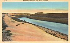 Postcard AZ near Yuma Arizona All American Canal 1943 Linen Vintage PC J1494 picture