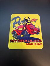 Vintage Porky's Hydraulics Low Rider Sticker Lowrider Switches 3 Wheel Motion picture