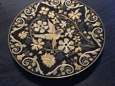 Vintage 1970's 4.75 INCH DAMASCENE TOLEDO SPAIN 24K Inlaid Gold Hand-Made Plate picture