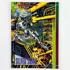 Skybox Marvel Universe 1994 Silver Sable #6 Super Villains Series 4 Base Card picture