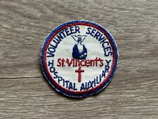 Vintage St. Vincent’s Hospital Auxiliary Volunteer Services Patch picture