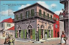 New Orleans Postcard Old Absinthe House Street Vintage Travel 1937 Posted picture