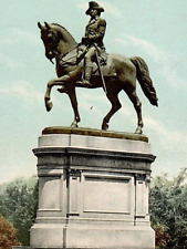 Vintage Postcard Undivided Back Washington's Statue Public Gardens Boston MA picture
